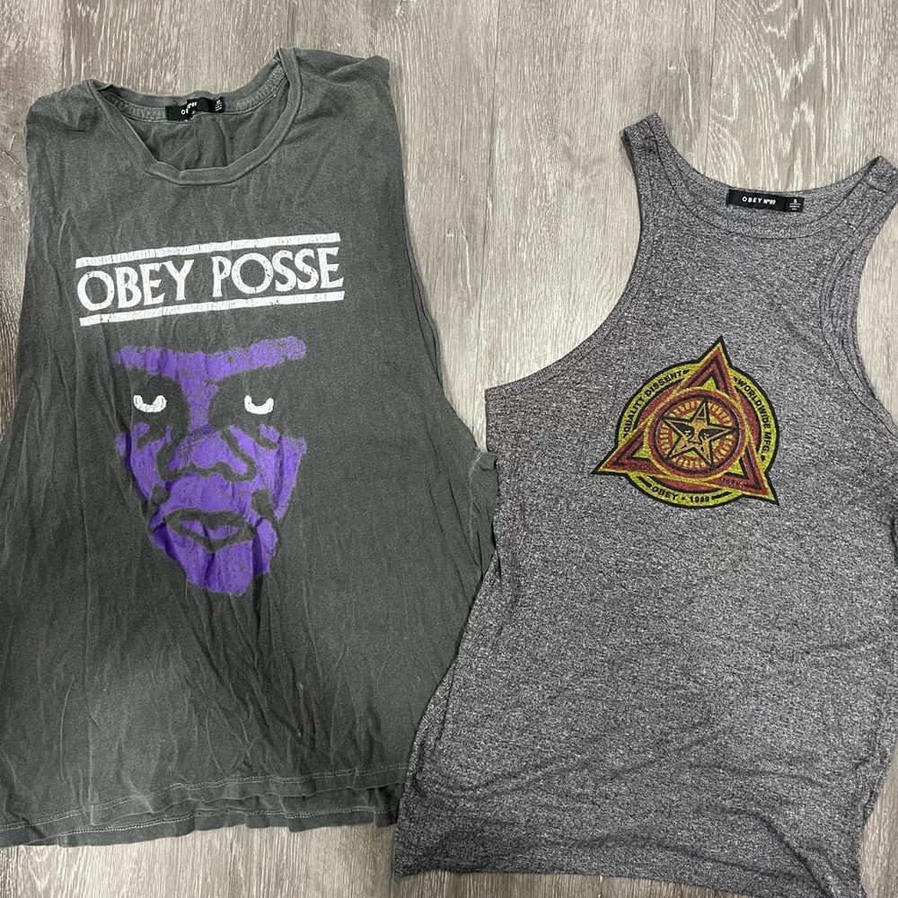 OBEY tank tops